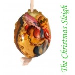 Peter Priess of Salzburg Hand Painted Egg CHRISTMAS  TEMPORARILY OUT OF STOCK 